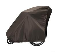 Heavy Duty Bike Trailer Cover for Outdoor Storage | Fits single/double trailers, compatible with for qeridoo/ for burley/ for thule, 140x84x100cm dimensions(Coffee color)