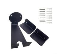 Heavy-Duty Bike Wall Hook Sturdy Metal Vertical Display Rack for Mountain and Road Bikes Space-Saving 14x8x7.7cm Sl lack Finish Includes All Mounting Hardware for Garage Apartment Home