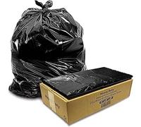 Heavy Duty Bin Liners 50L - 120 Gauge Bin Bags Black Refuse Sacks for Home (Box of 200 Bags, Heavy Duty - (18" x 29" x 39"))