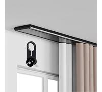 Heavy Duty Black Aluminum Ceiling k Set for Room Dividers110m Adjustable Privacy Solution for Living Room & Bedroom (460cm)