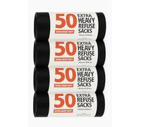 Heavy Duty Black Bin Liners 100L | 30 Micron Tear-Resistant Refuse Sacks | Strong & Secure Rubbish Bags for Household, Kitchen, Office & Catering Use (200)