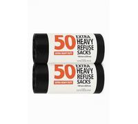 Heavy Duty Black Bin Liners 100L | 30 Micron Tear-Resistant Refuse Sacks | Strong & Secure Rubbish Bags for Household, Kitchen, Office & Catering Use (100)