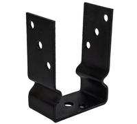 Heavy Duty Black Bolt Down Pergola Post Support - Post Anchor - Post Bracket - Pergola Connector 71mm