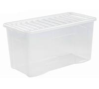Wham Clip Lid Box 110L Clear