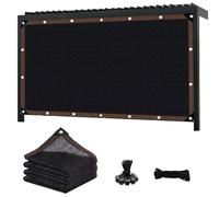 Heavy Duty Black E Cloth Mesh Net 14x16 FT with Grommets Durable Garden Fabric for Outdoor Patio Flower Beds Kennels Chicken Coops & Pest Control
