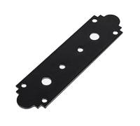 Heavy Duty Black Ornamental Repair Mending Bracket - 3mm Thick Flat Structural Metal Plate Connector - Jointing Plate (180x55mm)