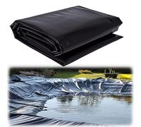Heavy-Duty Black Pond Liner 5m x 6m 8m x 10m Fish Pond Liner 4m x 9m Garden Insulation Plastic Membrane for Horticulture Waterproof & UV-Resistant