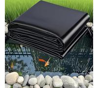 Heavy-Duty Black Pond Liner for Koi Ponds - Impermeable Membrane, Available in 1x6m to 10x15m Sizes, Damp Proof Underlay for Outdoor Water Features