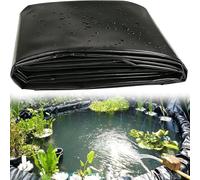 Heavy-Duty Black Pond Liner for Outdoor Fish Ponds - Reinforced Garden Membrane Ideal for Koi Ponds (6x9m) -Waterproof Pool Liner Sheet