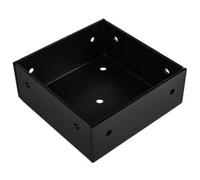 Heavy Duty Black Powder Coated Bolt Down Pergola Post Support - Fence Post Bracket - Post Holder - 100mm - 4X4"