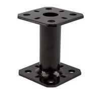 Heavy Duty Black Powder Coated Elevator Bolt Down Pergola Post Support - Pergola Base - Pergola Foot Ground Anchor - 80mm