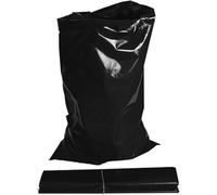 Heavy Duty Black Rubble Sacks Extra Strong Large Rubble Bags 100 Microns 40 Litre For Builders Garden Kitchen House Office Caterers DIY made from 100% Waste Recycled Material … (PACK OF 100)