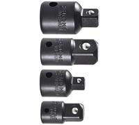 Heavy Duty Black Step Down Sleeve Adapter for 1/4 3/8 1/2Inch Drive Tool Alloy Steel Construction Automotive Repair Steel Socket Adapter