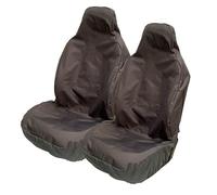 Heavy Duty Black Waterproof Van Seat Covers - 2 x Fronts