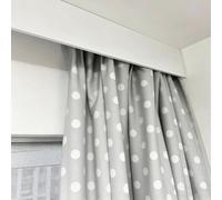 Heavy Duty Blackout Curtain Track & Hooks Set 4.5m Silent Sliding Metal Rails with Valance Box for Living Room/Bedroom Single Track Solution for Ultimate Light Control