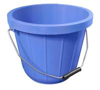 Heavy Duty Blue Bucket 10L (2 Gallon) - Plastic Bucket Ideal as Feed Bucket or Calf Bucket with Easy-Grip Handle - Strong Utility Bucket