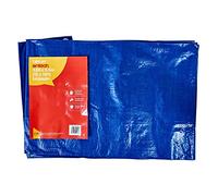Heavy Duty Blue Tarpaulin Tarp Ground Sheet Waterproof Cover Camping Groundsheet All Sizes From 4 To 24ft / 1.2m To 7.3m (18 x 12 ft / 5.5m x 3.7m)