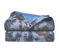 Heavy Duty Blue uflage Waterproof Tarpaulin Sheet Large Sizes 1.5x2m 1.2x1.5m 1.2x1.8m 2x 3x4m Ideal for Camping Garden Tent Cover Outdoor Furniture Protection (4x6m)