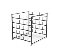 Heavy Duty Blueprint Storage Organizer, Rolling Stand for Photography Backdrop Paper & Vinyl, Sturdy Shelf