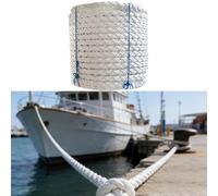 Heavy-duty Boat Anchor Line Rope, 8-Strand Twisted 10m/32.8ft 40-80 mm Thick Polypropylene Anchor Rope for Anchoring and Mooring Large Vessels to Secure the Hull(40mm 12T)