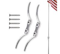 Heavy Duty Boat Cleats, Stainless Steel Marine Rope Cleat Set, Compact Size with High Strength Hold, Sturdy Marine Hardware Cleats, Polished Metal Design, for Dock Mooring Use