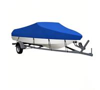 Heavy Duty Boat Cover for Alumacraft All Weld MV 1448 1990-2021 2022 2023 2024 2025 2026, Waterproof Trailerable Marine with Adjustable Straps All-Weather Protection,Blue
