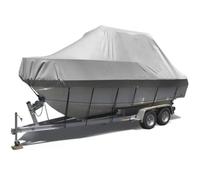 Heavy Duty Boat Cover, UV Resistant Waterproof Oxford Fabric, for V-Hull Fishing Yachts and Trailer Use