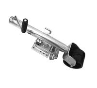 Heavy-Duty Bolt-On Swivel Jack - Boat Trailer Jack, Side Rocking Guide Wheel Trailer Lift Accessories, Adjustable Height Caster, 1500 Lbs Capacity, With 6-inch Dual Wheels