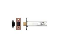 Heavy Duty Bolt-Through Tubular Latch 102mm with 83mm Backset High Security Mortice Door Lock for Internal and External Doors Fittings Included (Matt Bronze)