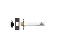 Heavy Duty Bolt-Through Tubular Latch 127mm with 106mm Backset Strong Mortice Door Latch for Internal and Commercial Doors Fittings Included (Black)