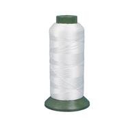 Heavy Duty Bonded Nylon Threads 1000 Yards T135#138 Size 420D/3 for Leather Denim Hand Machine Craft Shoe Bag Repairing (White)