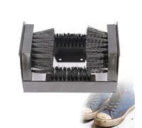 Heavy-Duty Boot and Shoe Scraper for Mud Removal, Dual-Sided Nylon Bristle Brush for Outdoor Use, Campsites, Golf Courses, Construction Sites