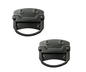 Heavy Duty Box Handle for Wooden Box Tool Box, Black Square, 100mm, 4 Inch