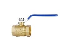 Heavy-Duty Brass Ball Valve, 1" Double Internal Thread with Long Lever Handle, Manual Straight-Through Shut-Off