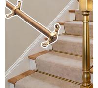 Heavy-Duty Brass Carpet Rods with Elegant Finials - 12 Pack, 20in Long Rug Support for Stair Runners, Perfect for Hotels, Offices, and Event Spaces - Durable &