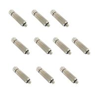 Heavy Duty Brass Misting Nozzles 0.4mm Filtered Orifice Resistant Cooling Sprays 10PCS High Pressure Brass Plated Sprayer Nozzle