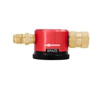 Heavy Duty Brass Nitrogens Flows Regulator Tool Flows Setting for HVAC Brazing &Systems Purging Quick Changes Dialings Nitrogen Purge Tool HVAC Brass