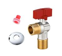 Heavy-Duty Brass Water Control Valves 0.5 Inch, Finish & Fast Flows for Pipe Networks & Fixtures Homes Improvement Angles Valves