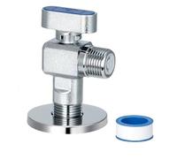 Heavy-Duty Brass Water Control Valves 0.5 Inch, Finish & Fast Flows for Pipe Networks & Fixtures Homes Improvement Angles Valves