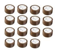 Heavy Duty Brown Packing Tape - 15 Rolls of 48mm x 66m Strong Packaging Tape - Sticky Parcel Tapes for Boxes, Postage, Moving House - FSC Certified Shipping Tape for Wrapping Cardboard Box and More