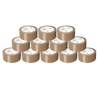Heavy Duty Brown Packing Tape - 6 Rolls of 48mm x 66m Strong Packaging Tape - Sticky Parcel Tapes for Boxes, Postage, Moving House - FSC Certified Shipping Tape for Wrapping Cardboard Box and More
