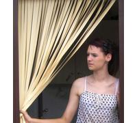 Heavy Duty Bug door curtain-ALL CREAM-100cm wide-ONE METRE WIDE x 200cm drop