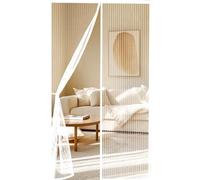 Heavy Duty Bug Mesh Curtain 151 x 243 cm Durable, Keeps Bugs Out, Kid and Pet Friendly Fly Screen Door Mesh Screen Curtain Hundreds of Sizes, Lets Fresh Air in, White