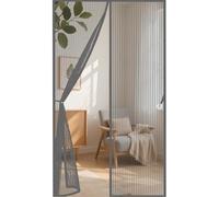 Heavy Duty Bug Mesh Curtain 151x204cm(WidthxHigh) Durable, Keeps Bugs Out, Kid and Pet Friendly Heavy Duty Fly Curtains for Doors Lets Fresh Air in, Hundreds of Sizes, Grey