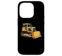 Heavy Duty Bulldozer Construction Machine Illustration Case for iPhone 14 Pro