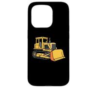 Heavy Duty Bulldozer Construction Machine Illustration Case for iPhone 15 Pro