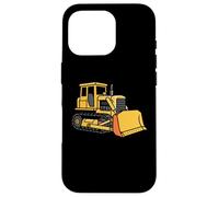 Heavy Duty Bulldozer Construction Machine Illustration Case for iPhone 16 Pro