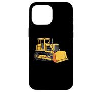 Heavy Duty Bulldozer Construction Machine Illustration Case for iPhone 16 Pro Max