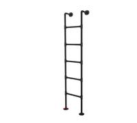 Heavy Duty Bunk Bed Ladder - 1pc Metal Loft Bed Climbing Ladder, 150KG Capacity, Customizable Height (Black, 201cm) - & Space-Saving Solution