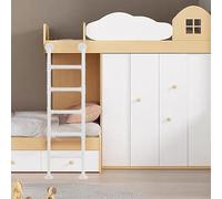 Heavy Duty Bunk Bed Ladder for Home & Dorm, 47"/49"/50"/52"/59" Wall Mounted Loft Bed Step Ladder - Sturdy Replacement for Interior Use, White (180cm/71in)